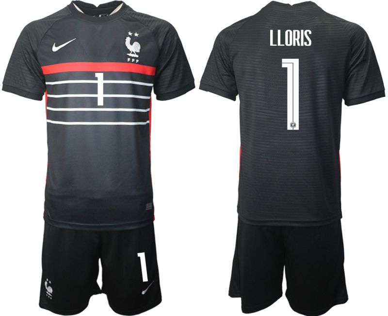 Men 2022 World Cup National Team France home black #1 Soccer Jersey->france jersey->Soccer Country Jersey